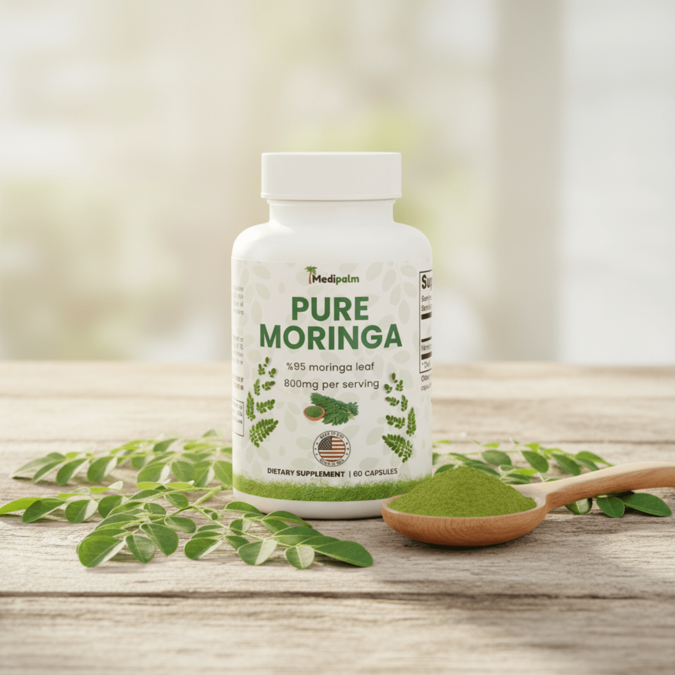 Pure Moringa Capsules (800 mg)
