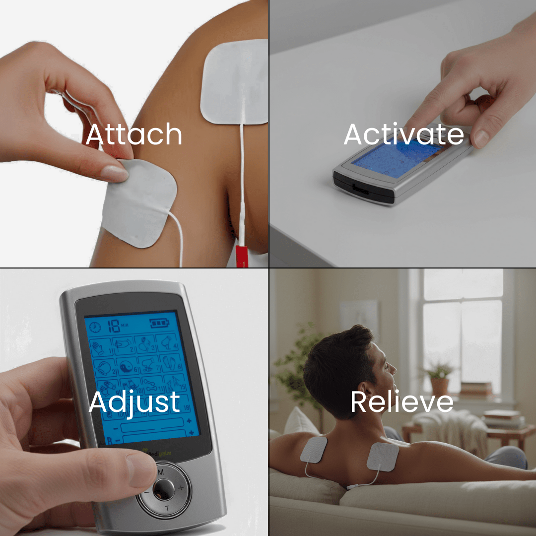 MediPalm™ TENS Device | Drug-Free Pain Relief Backed by Smart Technology