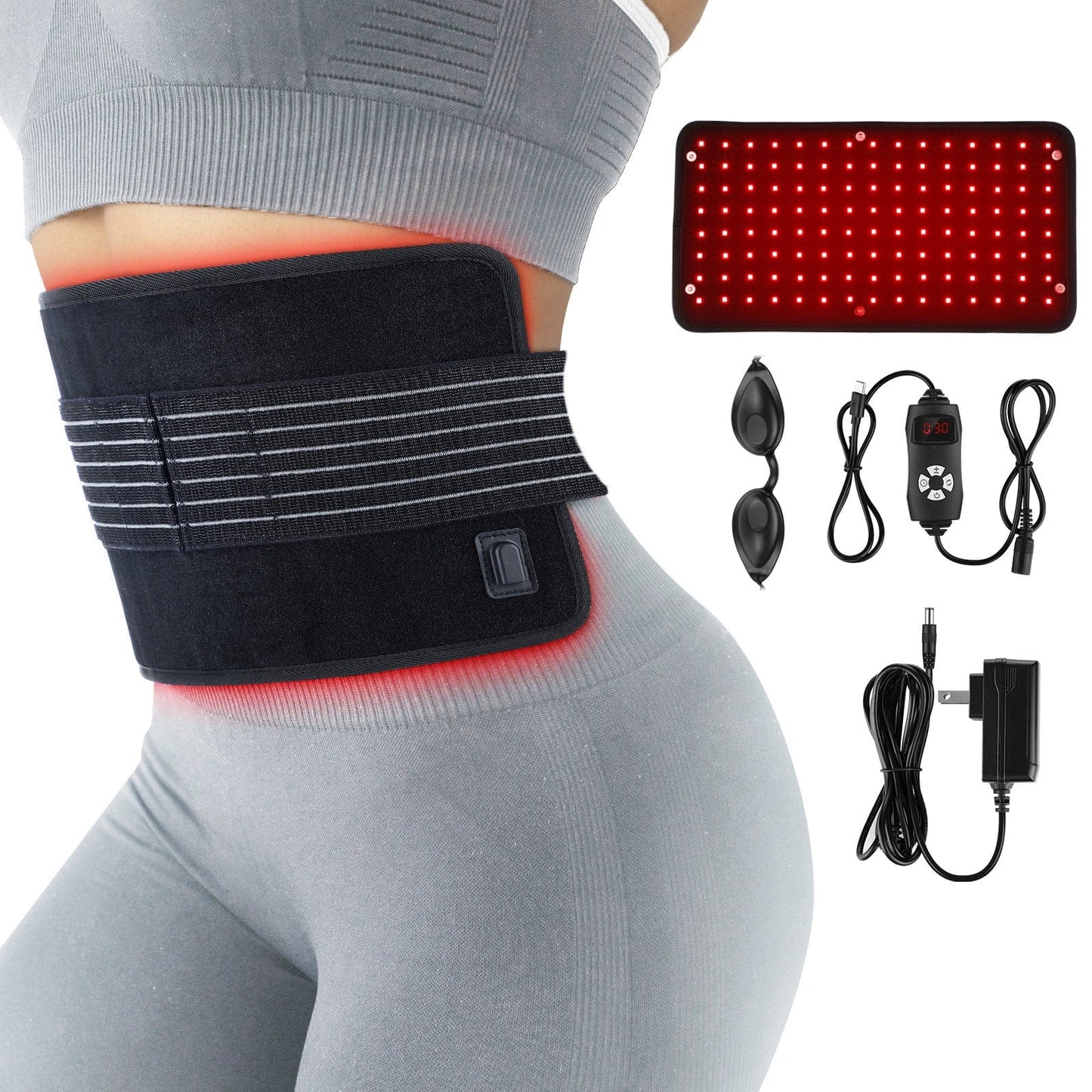 Red Light Therapy Belt – Infrared Red Light Therapy for Full Body, Back Pain and Shoulders